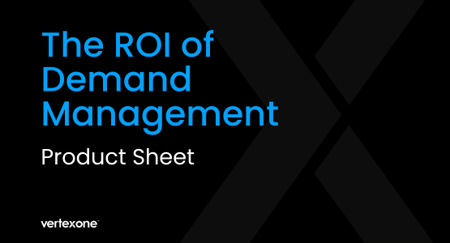VertexOne, ROI of Demand Management Fact Sheet Graphic