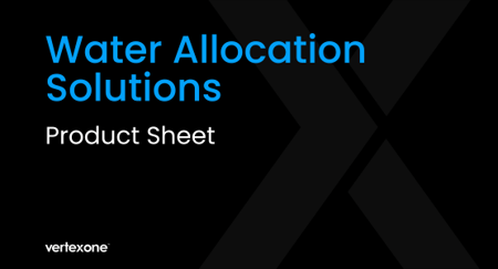 Vertexone, Water Allocation Solutions Graphic